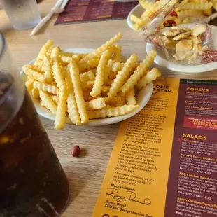 Some of the best crinkle cut fries in existence.