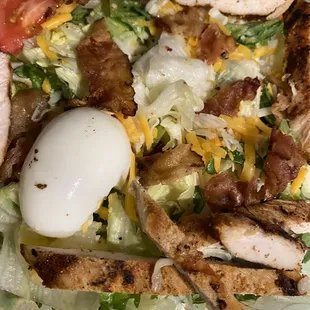 a salad in a plastic container