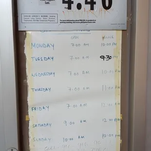 a sign on the door of a store