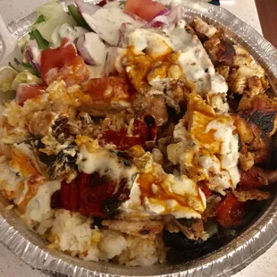 Chicken shish kabob plate