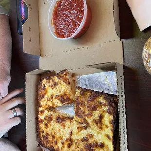 a pizza in a box