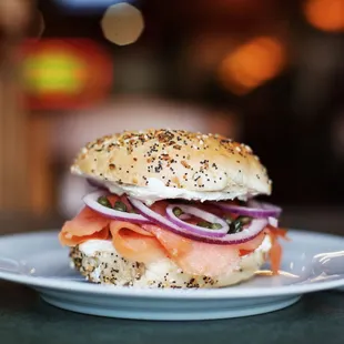 a bagel sandwich