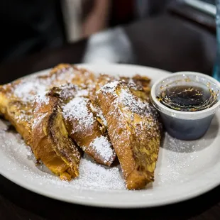 a plate of french toast