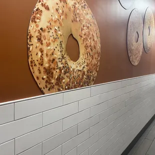 bagels on the wall