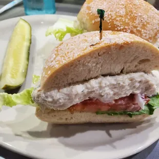 Whitefish on salt bagel