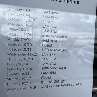 Holiday hours 2022. Not available online or via phone. Necessary to drive all the way there to find out they're closed!