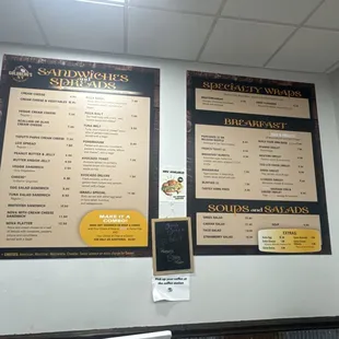 Opposite side from bagel counter. Section to order hot foods etc.