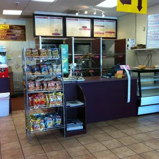 the inside of the store