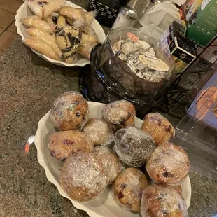 food, dough desserts, donuts