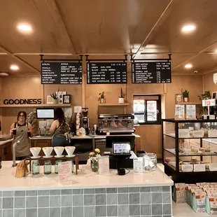 Front counter.