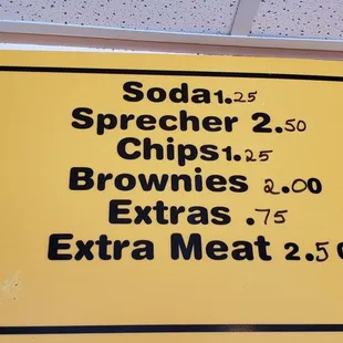 the price of a sandwich