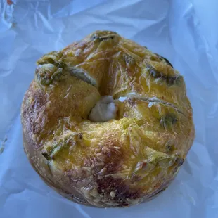 Jalapeno cheddar bagel