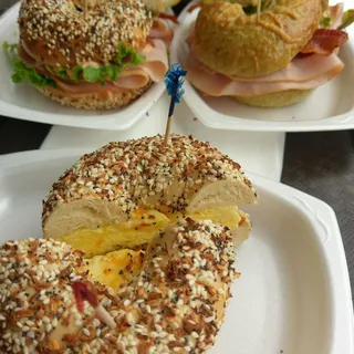 Golden Club on a Bagel