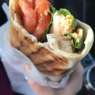 Chicken shawarma extra toasted