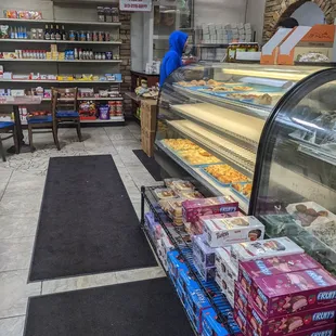 a display of food in a store