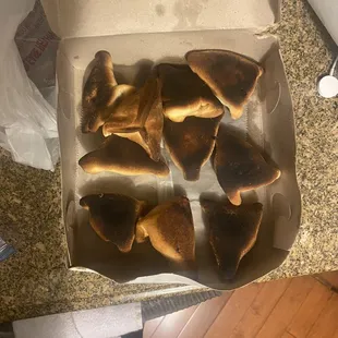 These are the burnt one from the 18 I ordered.