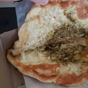 Cheese and zataar pie