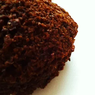 Falafel- crunchy crust with a warm and tender center. PERFECTION!