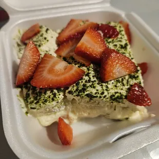 Strawberry Matcha Tiramisu