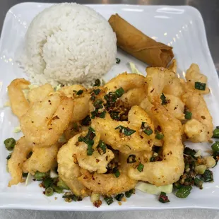 Lunch Special 
Salted &amp; Pepper Shrimp