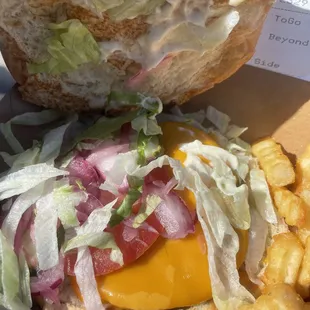 9/26/2024  There was a hair in my burger.  Staff was nice and friendly and exchanged it.