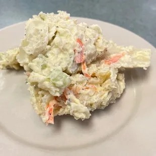 Potato salad was tasty