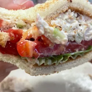 Chicken salad was ok.