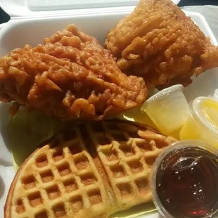 waffles, food