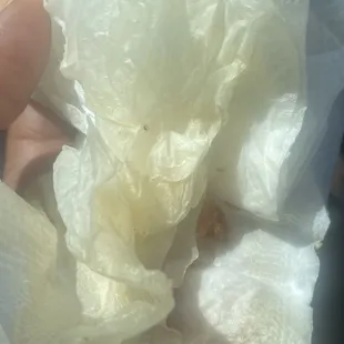 Grease from chicken leg