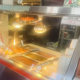 Heat lamp sides