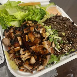 #4 Beef and Chicken Plate