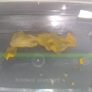 Can someone explain to me WTF is this rubbery substance found in my chicken and broccoli.