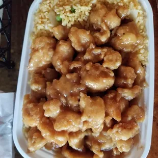 Thailand Chicken. Good and tastes like a mix of peanut and coconut chicken.