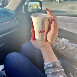 Their medium sized drink . Crazy