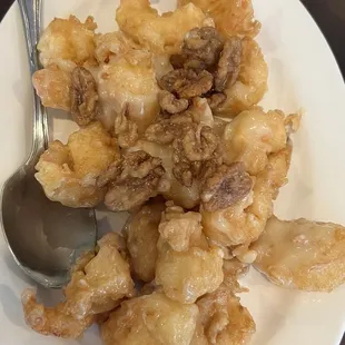 Honey walnut prawns