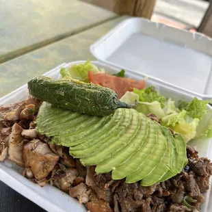 Beef Chicken Teriyaki Bowl (Large)