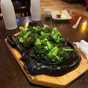 Broccoli sizzling