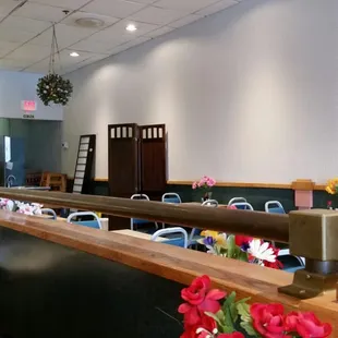 interior, sushi and sashimi