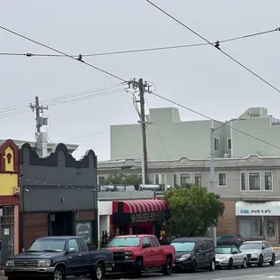 Exterior of Golden Boy Pizza