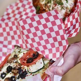 Clam and Pesto + Combo Slices