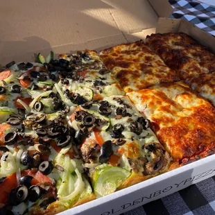 Large Pizza -- Pesto Veggie and Cheese