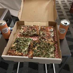 Golden Boy Pizza &amp; wine at the hotel