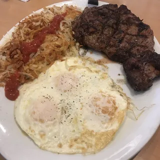 Rib Eye and Eggs