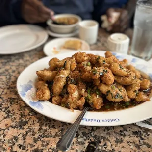 a plate of food on a table