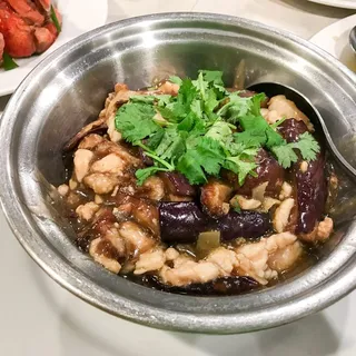 SP12 Eggplant Salted Fish and Dice Chicken Casserole