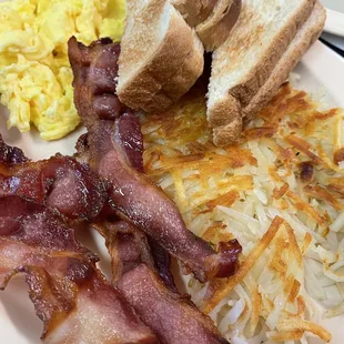 Breakfast special with bacon