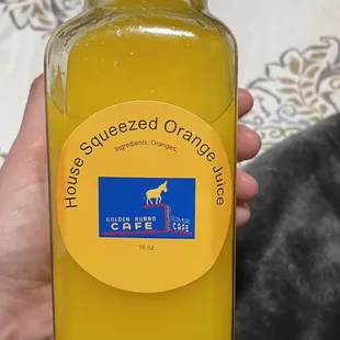 Fresh pressed orange juice