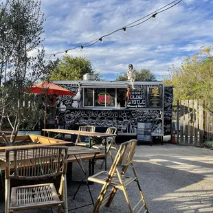 food truck located in the back