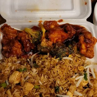 Kung Pao Chicken with Chicken Fried Rice