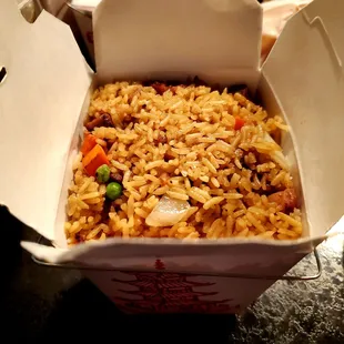 Pork fried rice (lrg)